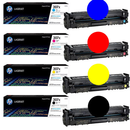 Original HP 207X Set 4 Toner Pro M282 nw  M283 fdn  M255 nw  W2212X
