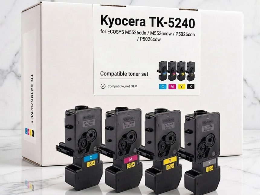 XXL Kyocera TK-5240 Set  ECOSYS M5526 M5526 P5026 P5026 cdn cdw cdn