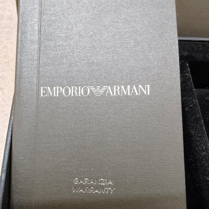Emporio Armani Luigi AR1808 Herrenchronograph Edelstahl Mesh - gebraucht mit Originalbox