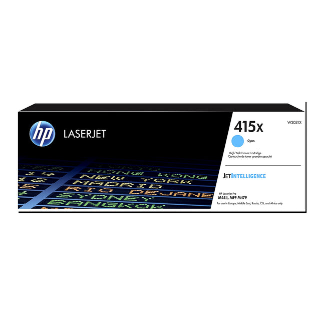 Original HP 415X Cyan Blau W2031X Toner LaserJet Pro M454 M479