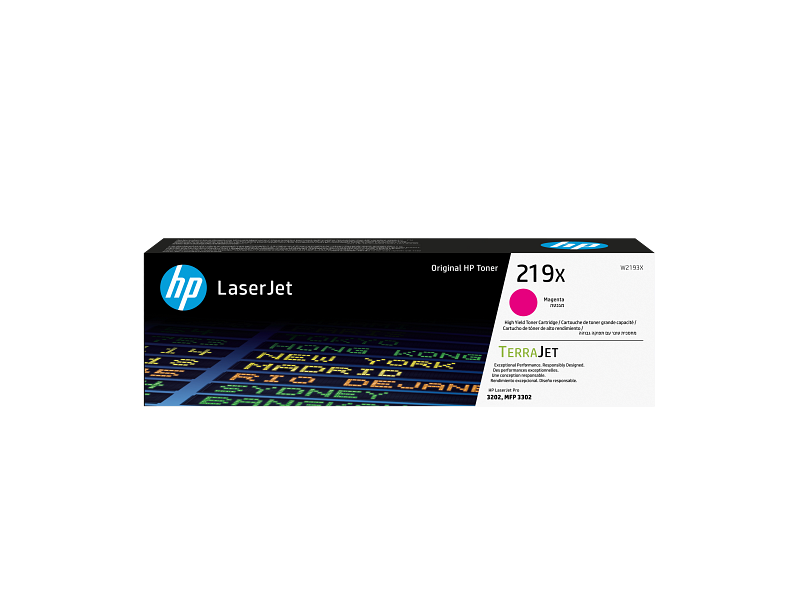 Original HP 219X Magenta Rot W2193X Toner Color LaserJet Pro 3202 3302